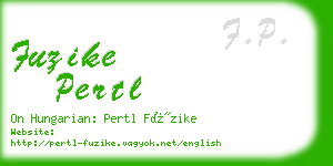 fuzike pertl business card